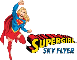 Supergirl Sky Flyer Illustration PNG image