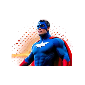 Superhero At Dawn PNG 05062024