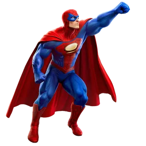 Superhero Battle Scene PNG Sfc34