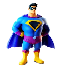 Superhero Cartoon Character PNG Wyk