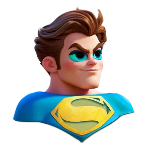 Superhero Cartoon Hair Png 40 PNG image