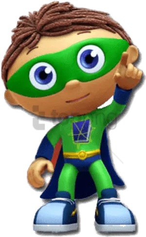 Superhero Character Gesture PNG image