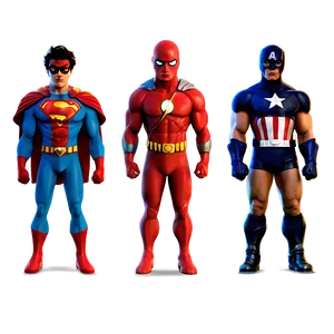 Superhero Characters Collection Png 06122024 PNG image