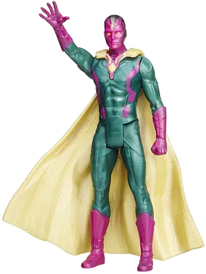 Superhero Figure With Cape PNG image