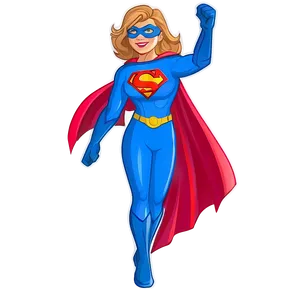 Superhero Girl Graphic PNG 05032024