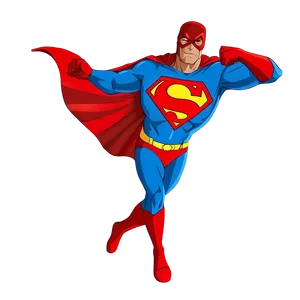 Superhero In Action PNG 05062024