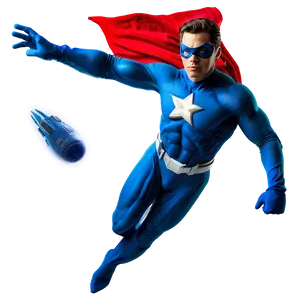 Superhero In Space PNG 05062024