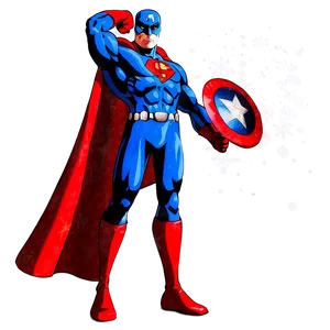 Superhero In Winter PNG Hwo25