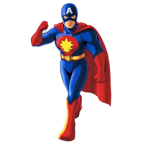 Superhero On Patrol PNG 05062024