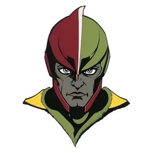 Superhero Portrait Art PNG image