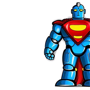 Superhero Robot Clipart PNG Tra45 PNG