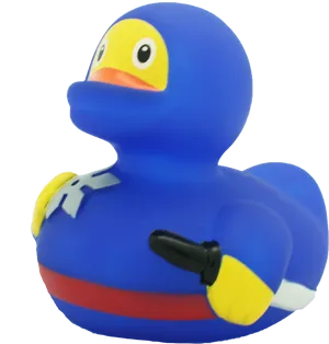 Superhero Rubber Duck Figure PNG