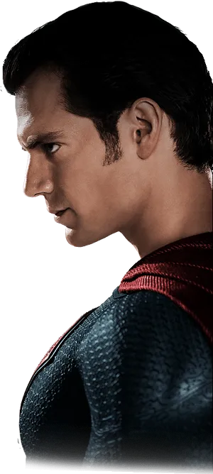 Superhero Side Profile PNG image