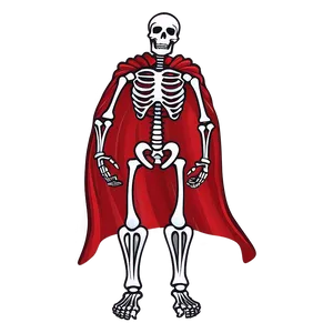 Superhero Skeleton Cartoon Png 06262024 PNG image