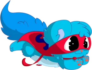 Superhero Squirrel Cartoon Character