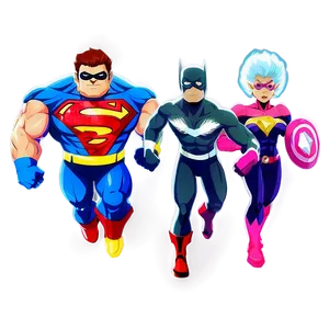 Superhero Team PNG Vrd