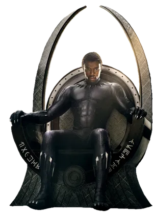 Superhero Throne Pose PNG image