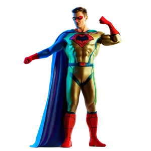 Superhero Victory Pose PNG 05062024