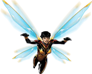 Superhero Waspin Flight PNG image