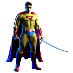 Superhero With Sword Png Bxa PNG image
