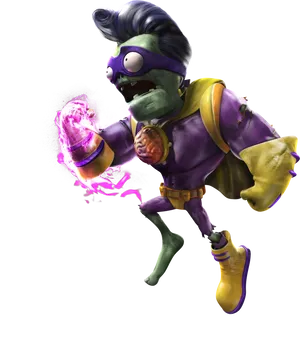 Superhero Zombie Casting Spell PNG image