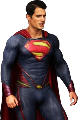 Superman Costume Pose PNG image