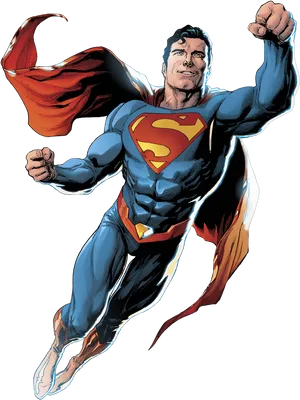 Superman Flying Heroic Pose