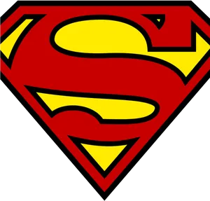 Superman Logo Iconic Red Yellow PNG image