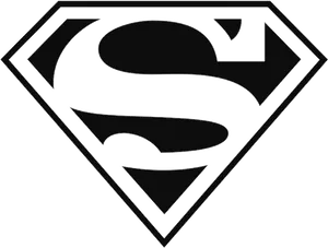 Superman Logo Outline PNG image