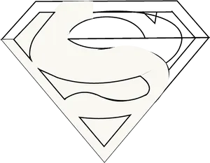 Superman Logo Outline PNG image