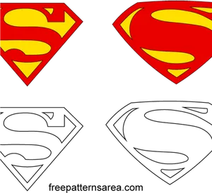 Superman Logo Red Yellow Black Background PNG image