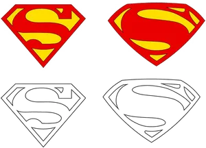 Superman Logo Variations PNG image