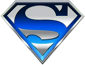 Superman Logo3 D Rendering PNG image