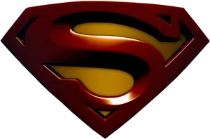 Superman Logo3 D Rendering PNG image