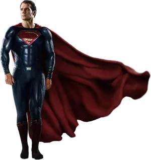 Superman Standing Pose PNG image