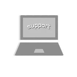 Support Laptop Graphic