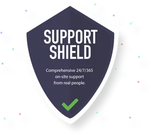 Support Shield Graphic PNG image