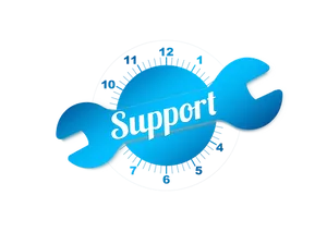 Support Wrench Clock Graphic PNG image