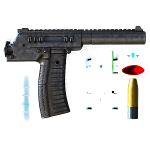 Suppressed Pistol PNG 05242024