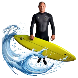 Surfer In Winter Wetsuit Png 96 PNG image