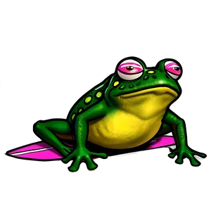 Surfing Frog PNG Sdn33 PNG