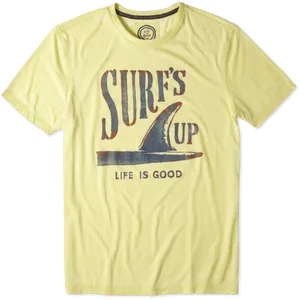 Surfs Up Life Is Good T Shirt PNG