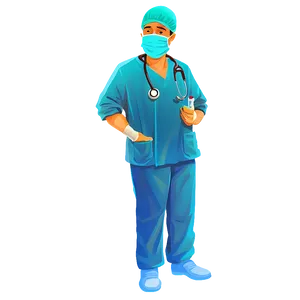 Surgeon Doctor Cartoon Png 06212024 PNG image