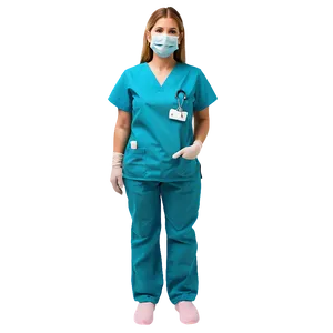 Surgical Nurse In Scrubs Png 41 PNG image