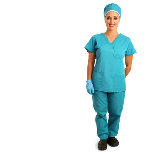 Surgical Nurse In Scrubs Png 61 PNG image