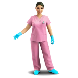 Surgical Nurse In Scrubs Png Spu PNG image