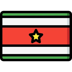 Suriname National Flag PNG image