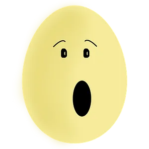 Surprised Egg Expression PNG image