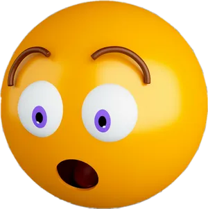 Surprised Emoji Expression PNG image