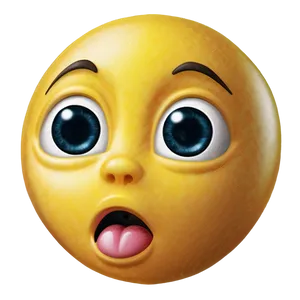 Surprised Emoji Reaction Png 05252024 PNG image